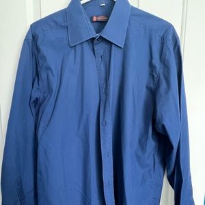 Men blue shirt long sleeve